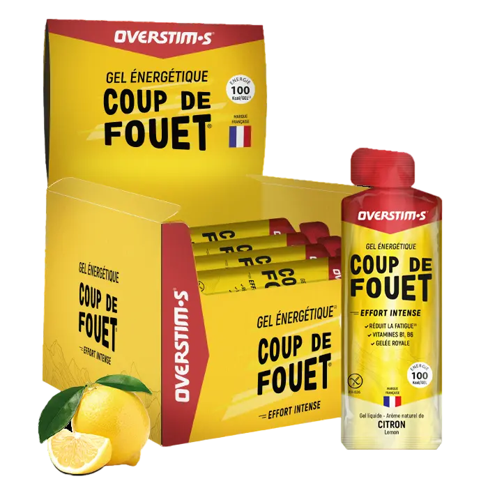 OVERSTIM.s COUP DE FOUET Liquid Energy Gel | Flavor - Lemon | Display unit 36 gels