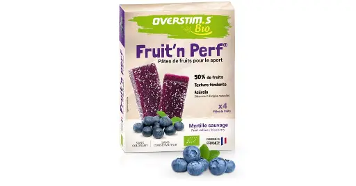 OVERSTIM.s Organic gummies | Flavor - Blueberry | 14 sachets per box (130g each)